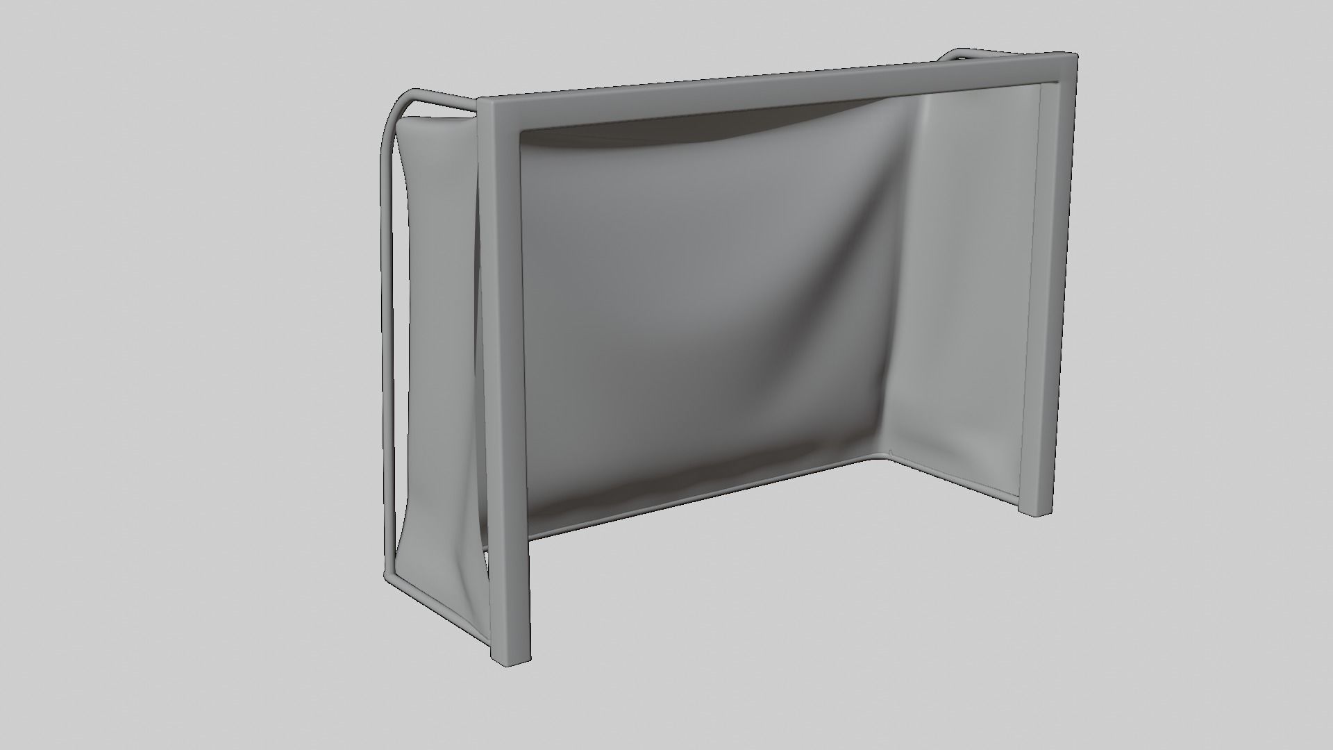 Soccer Goal Free 3D model_2