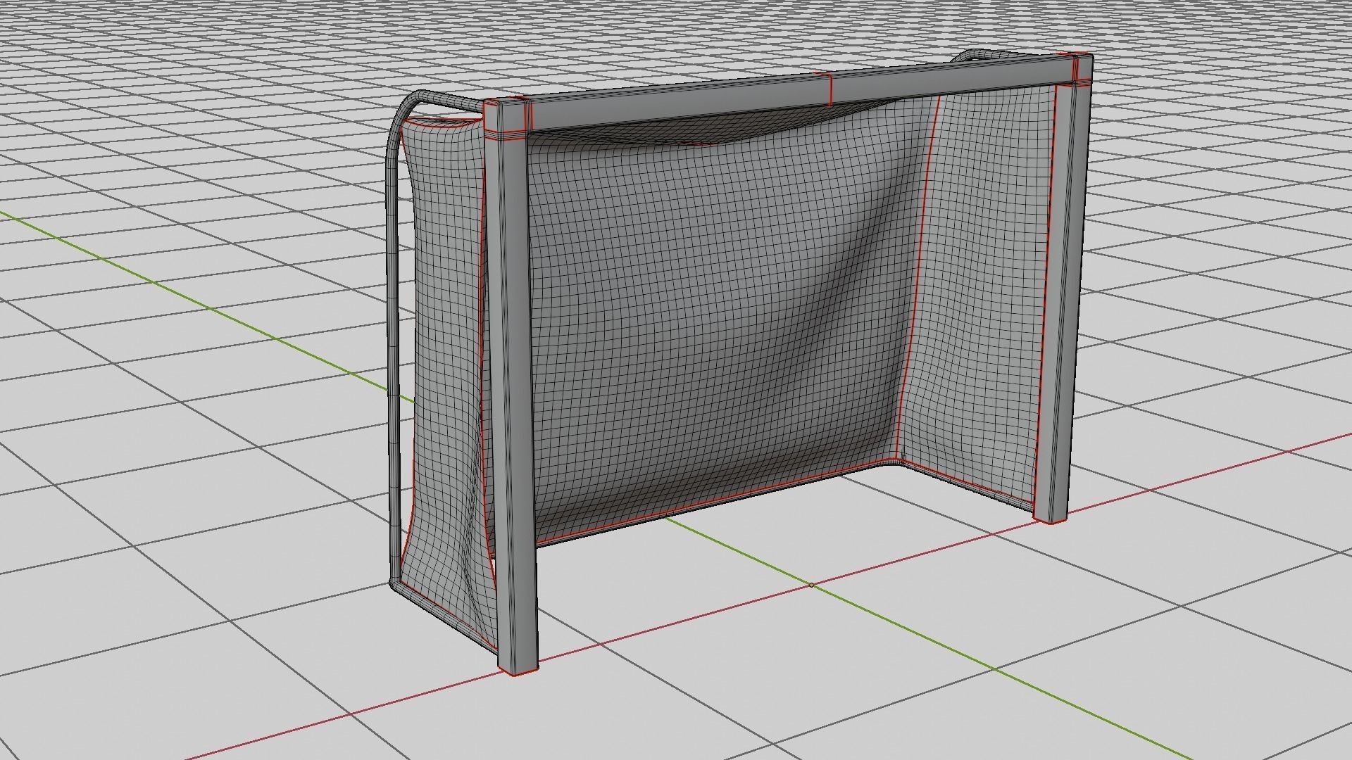 Soccer Goal Free 3D model_3