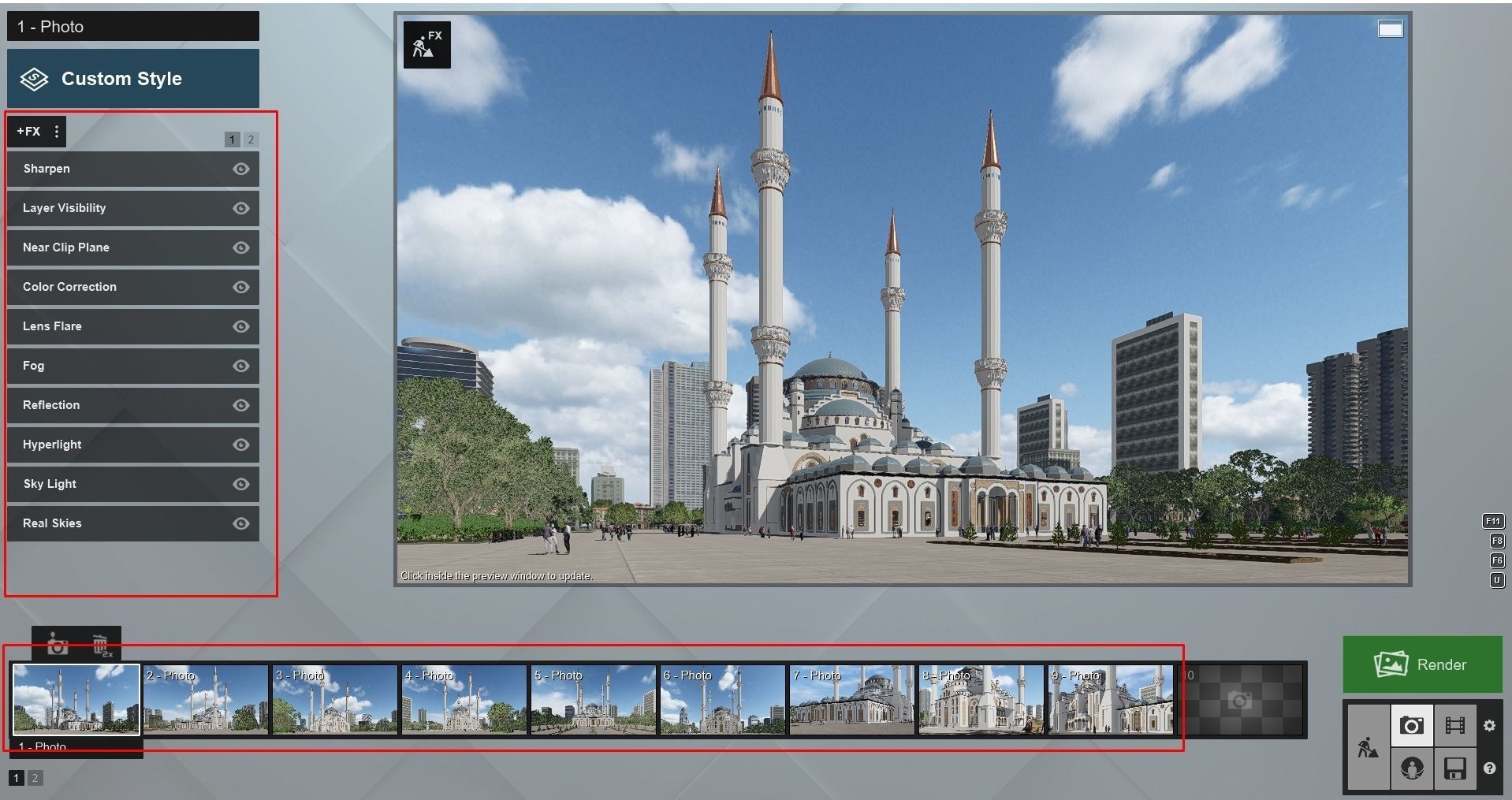 Ottoman Mosque 3D model_8