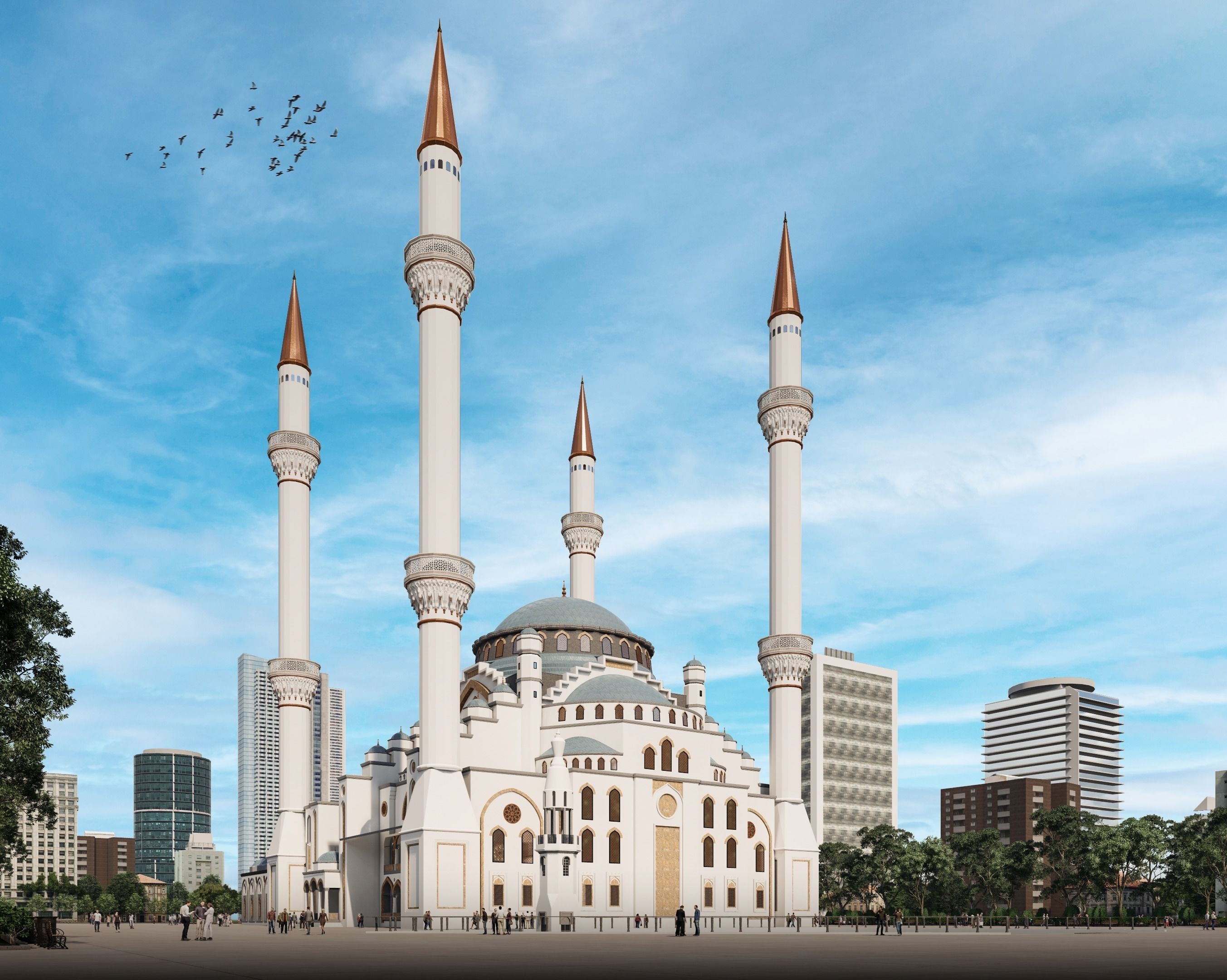 Ottoman Mosque 3D model_3