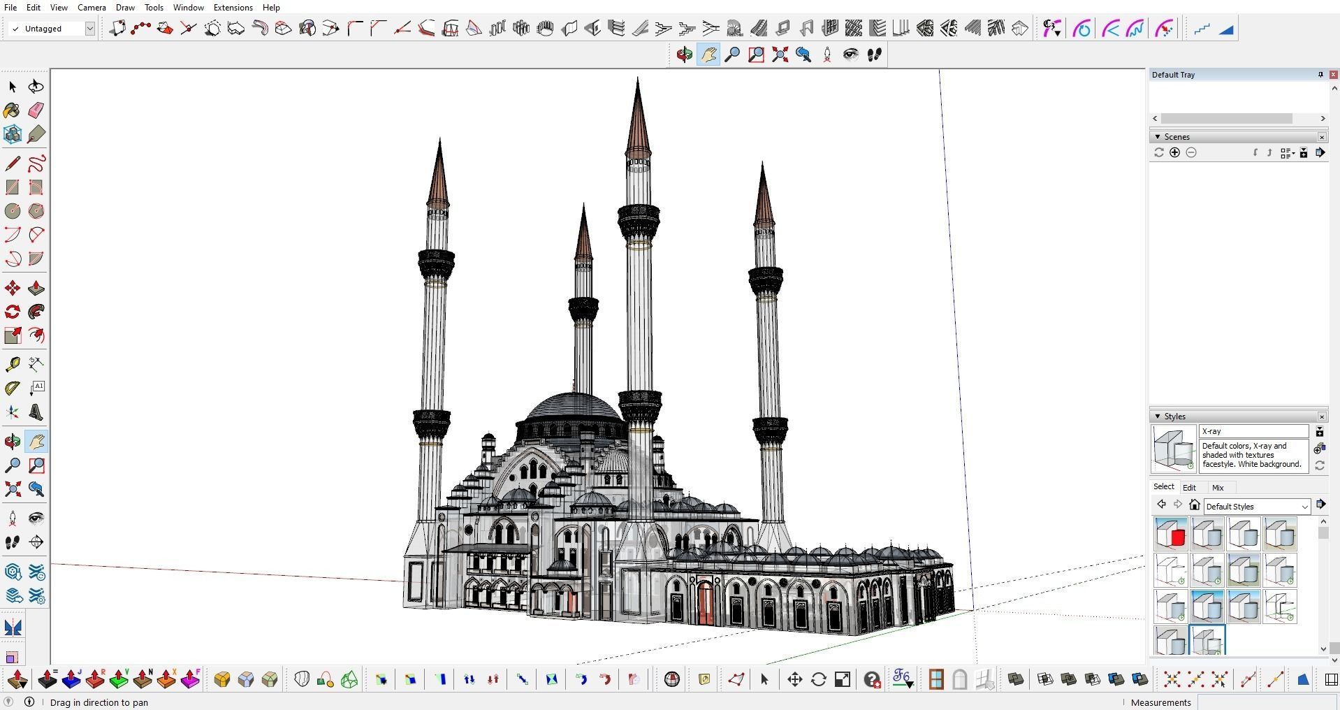 Ottoman Mosque 3D model_7