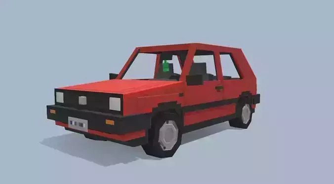 Volkswagen Golf Mk2 - Minecraft Car