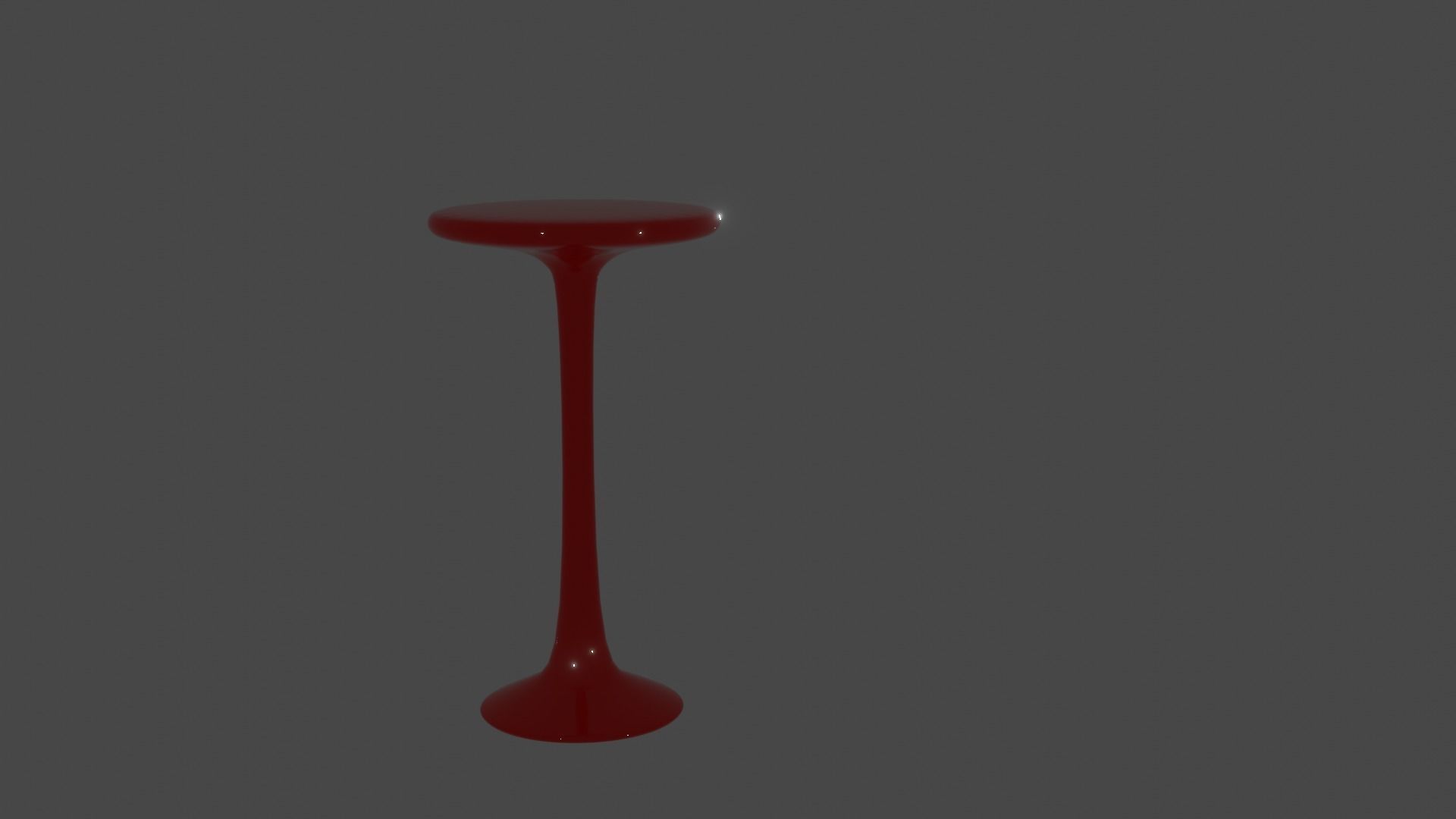 Glass bar table Low-poly 3D model_3