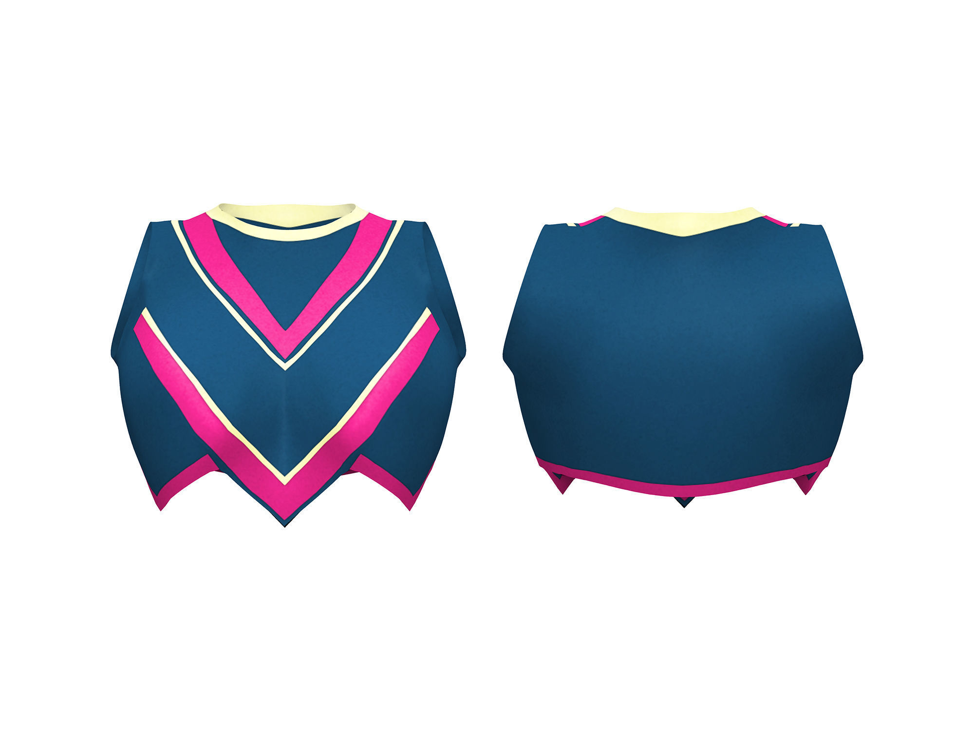 Super Hero Top Low-poly 3D model_3