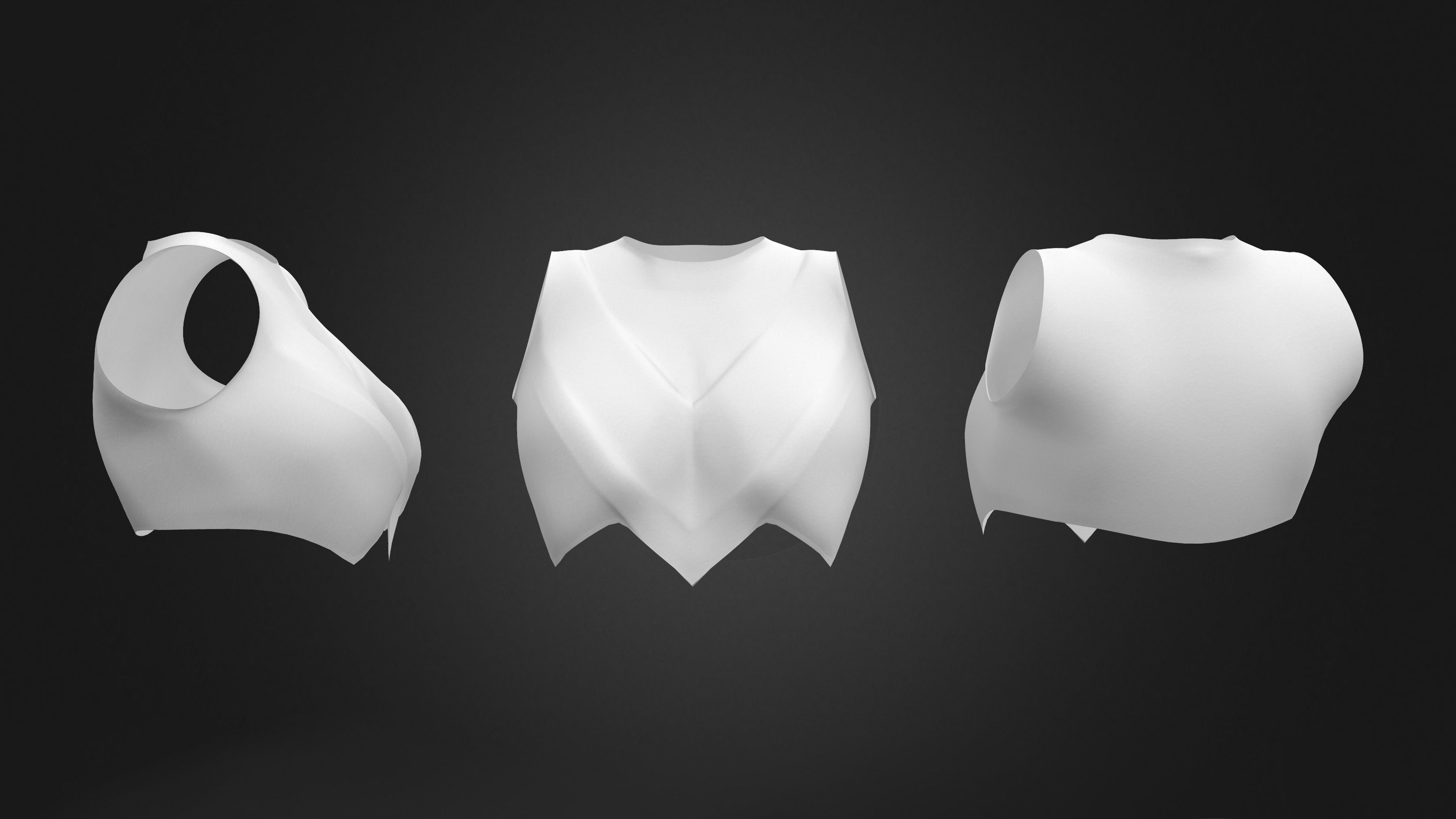Super Hero Top Low-poly 3D model_5