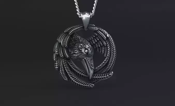 raven pendant