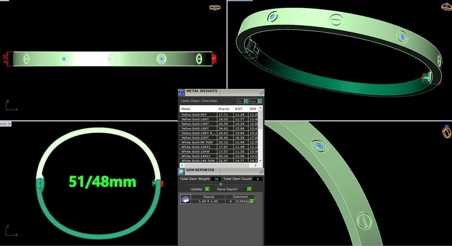 Bracelet authentic 3D print model 3D print model_3