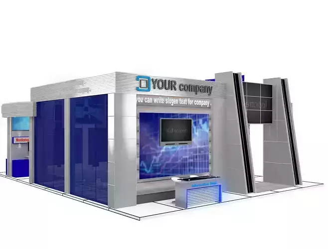 Booth Exhibition Stand a510 3D model