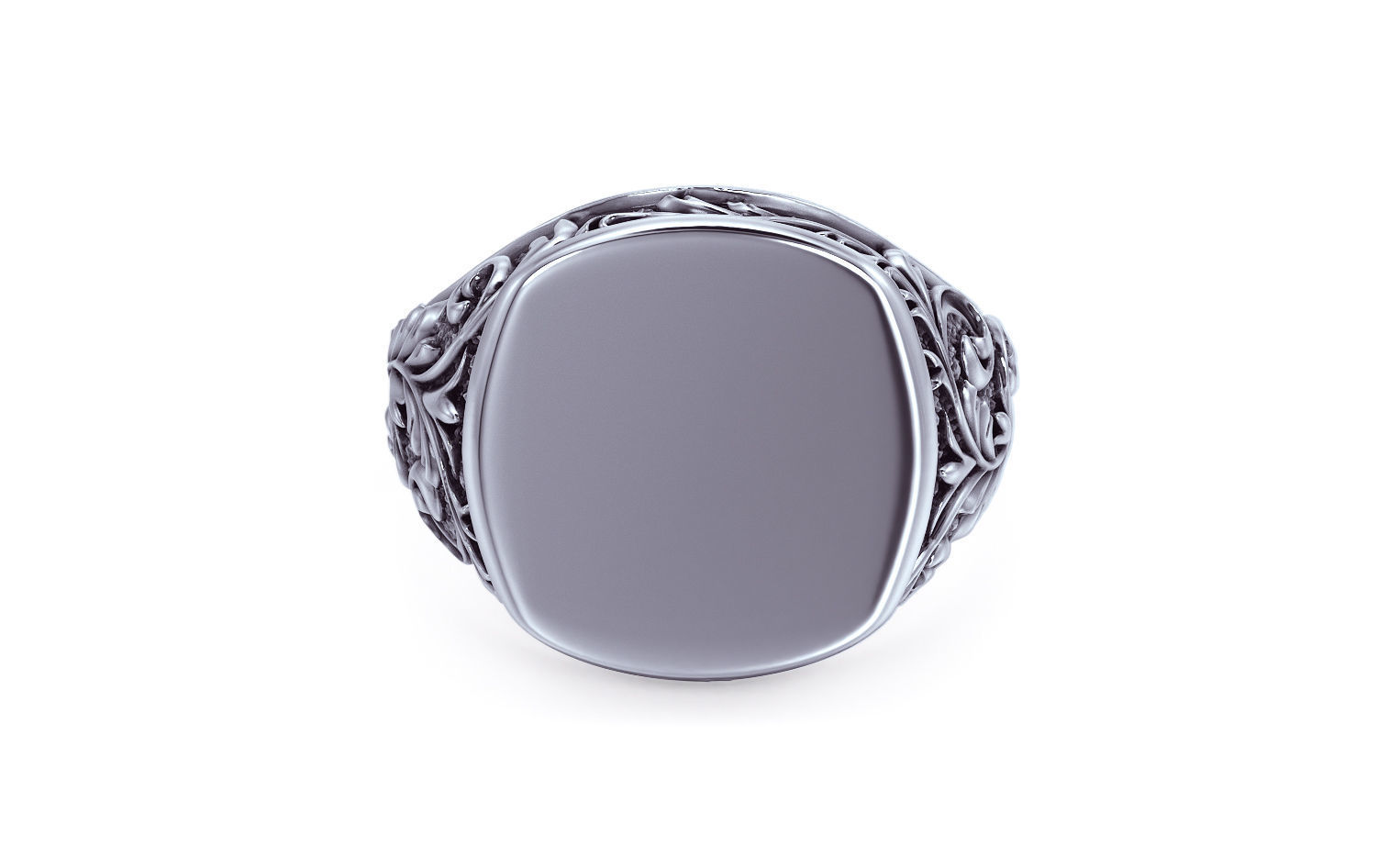 filigree signet ring 3D print model_8