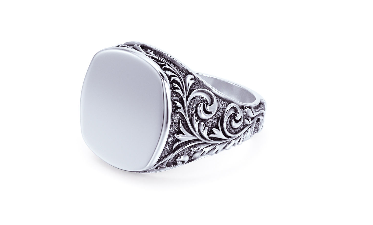 filigree signet ring 3D print model_5