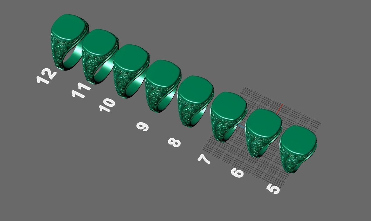 filigree signet ring 3D print model_3