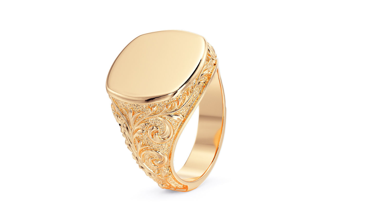 filigree signet ring 3D print model_11