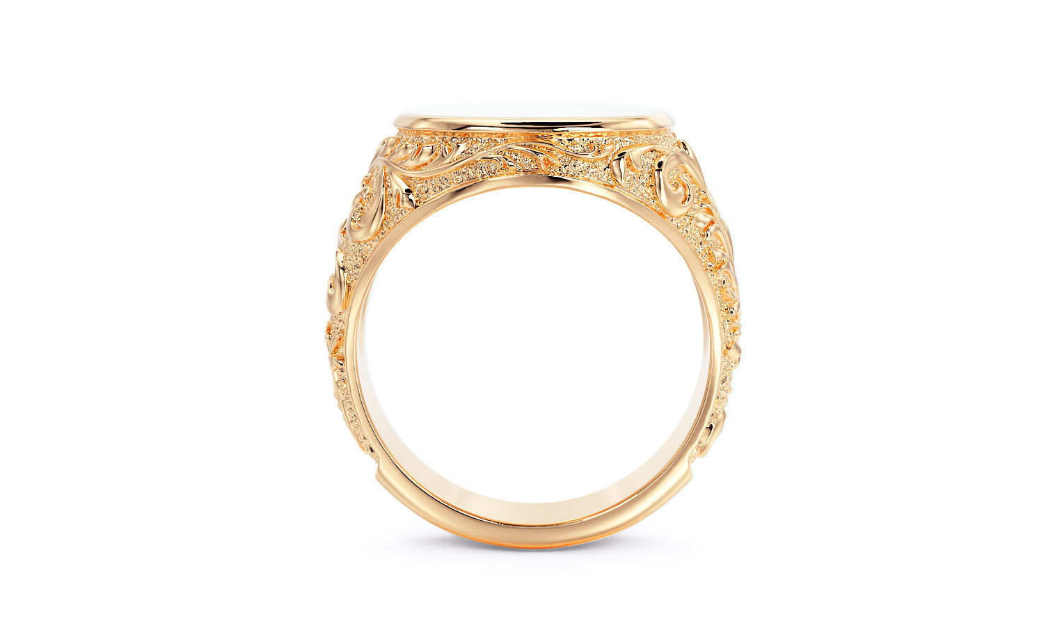 filigree signet ring 3D print model_9