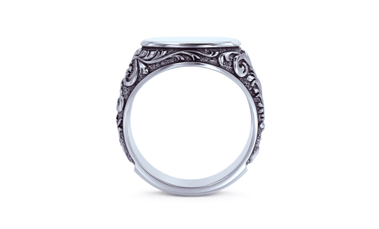 filigree signet ring 3D print model_6