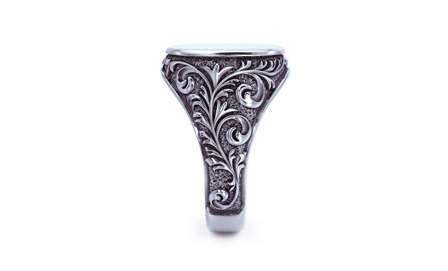 filigree signet ring 3D print model_7