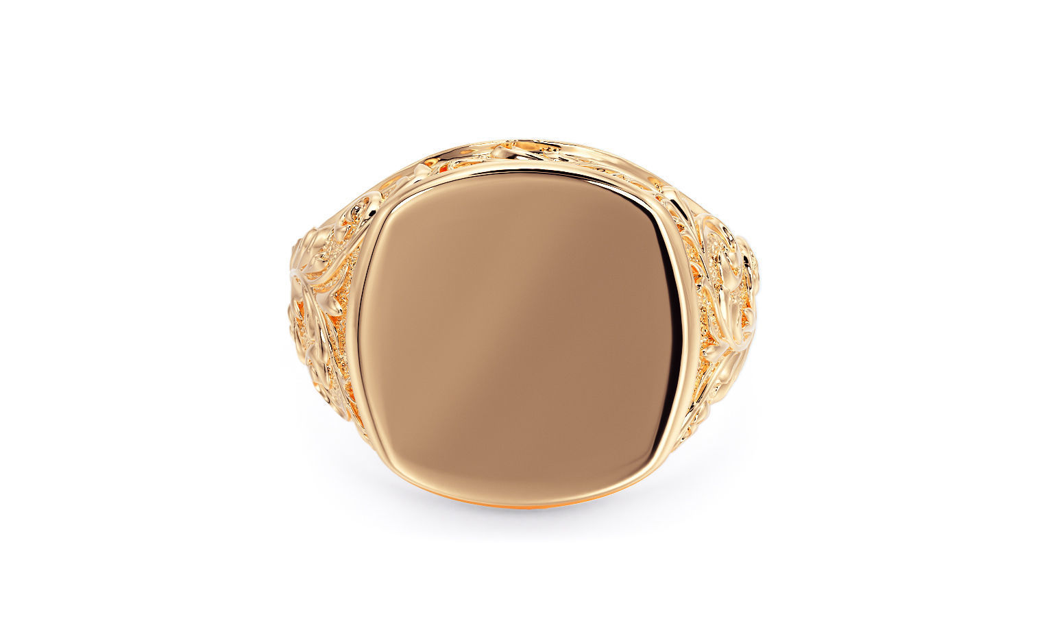 filigree signet ring 3D print model_12