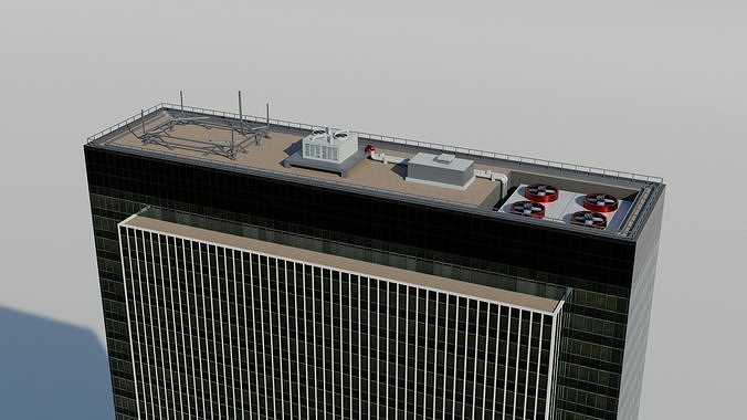 NYC Tall Skyscrapers v2 Low-poly 3D model 5