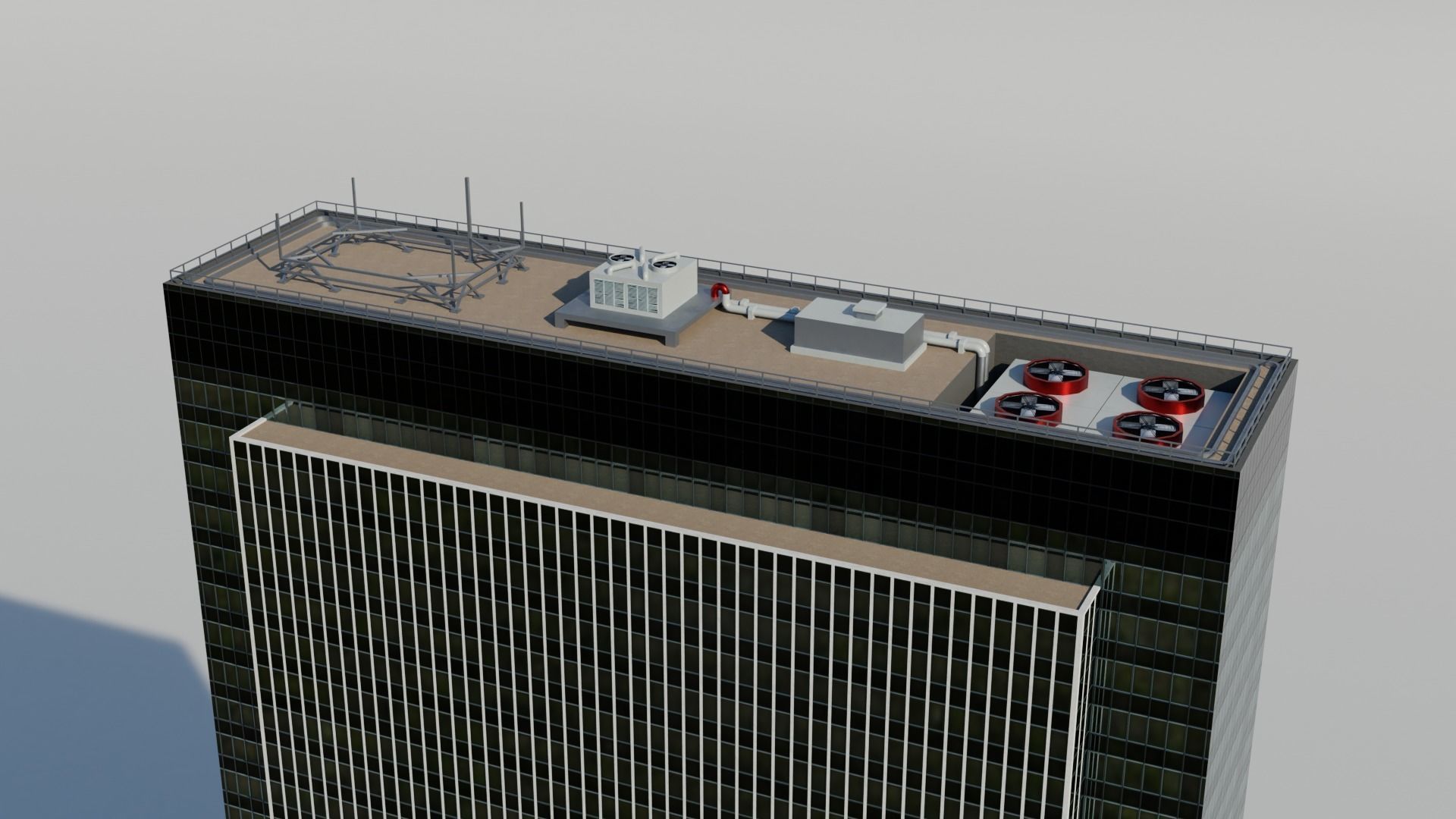 NYC Tall Skyscrapers v2 Low-poly 3D model_4