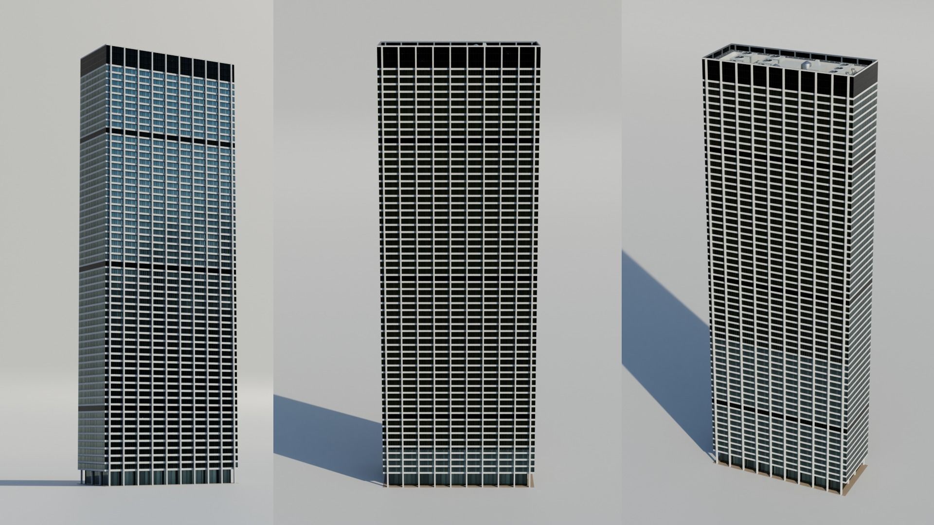 NYC Tall Skyscrapers v2 Low-poly 3D model_16