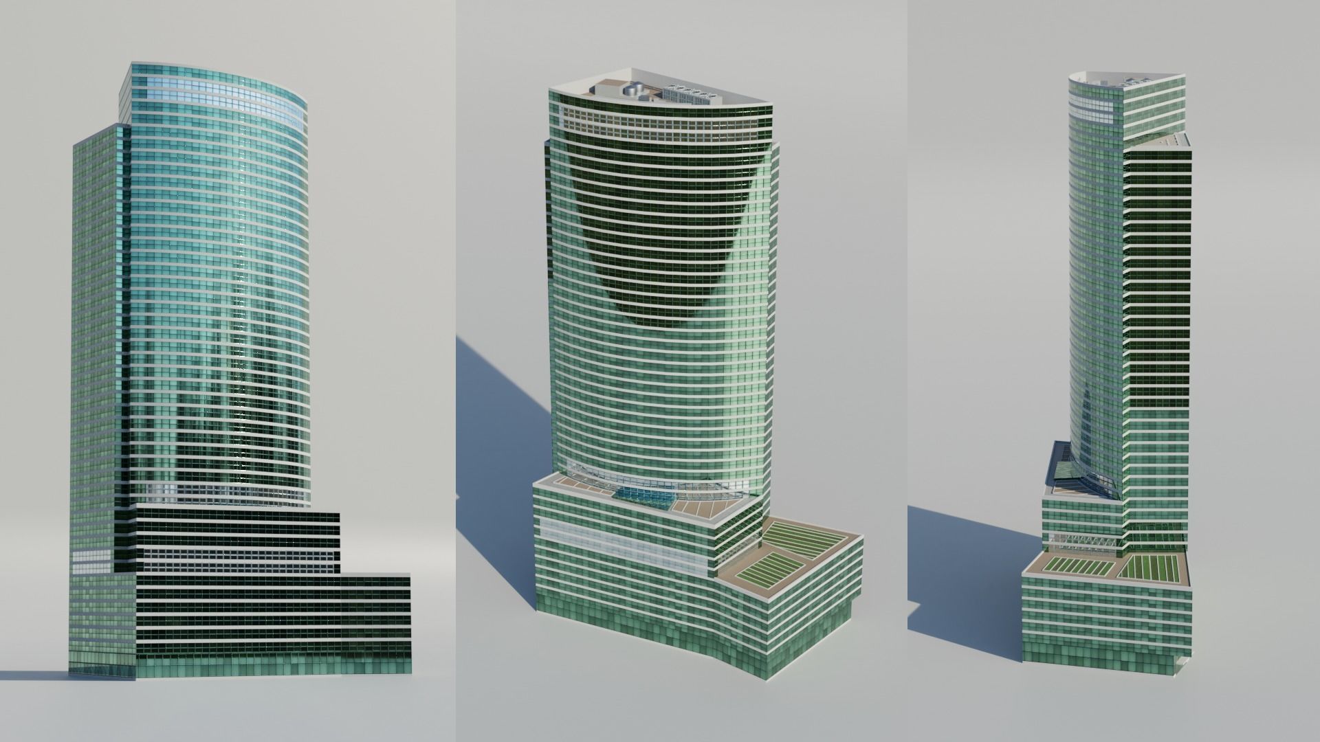 NYC Tall Skyscrapers v2 Low-poly 3D model_8