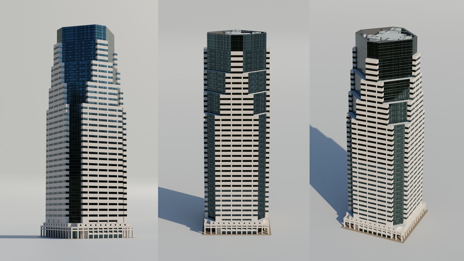 NYC Tall Skyscrapers v2 Low-poly 3D model_12