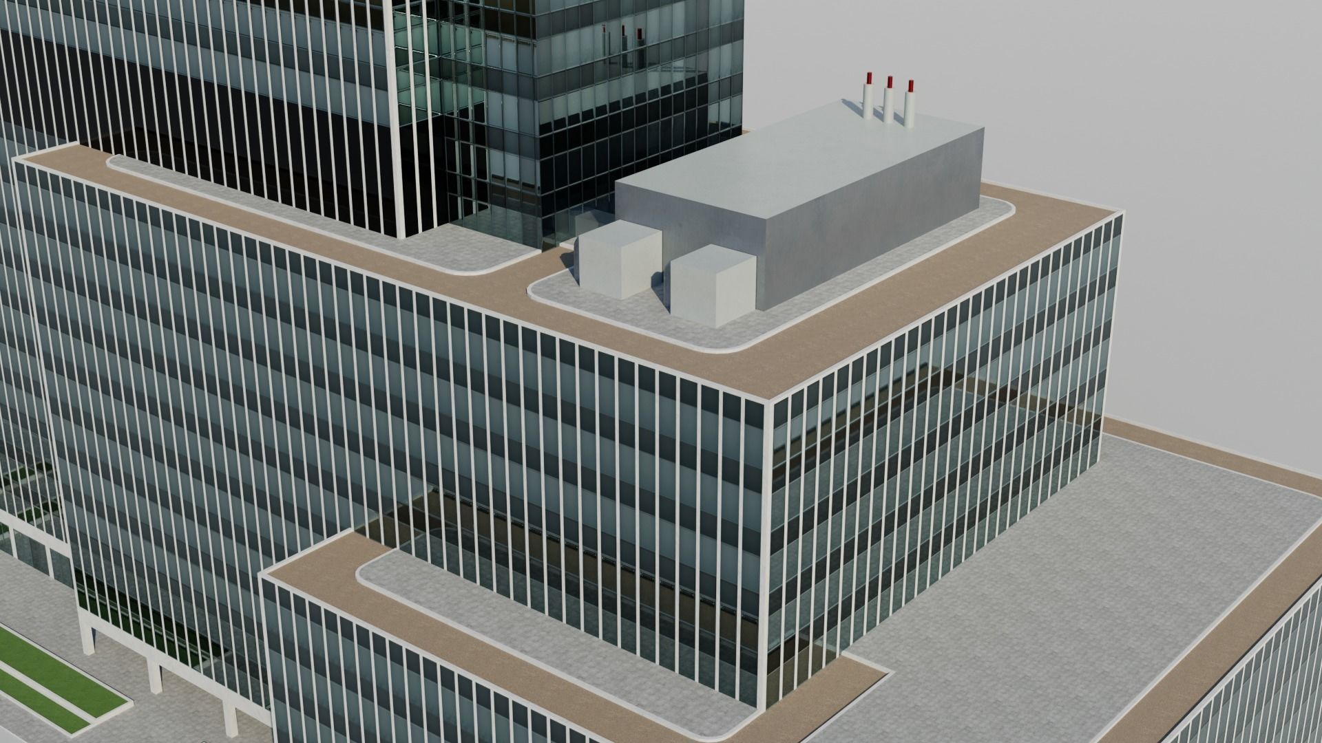 NYC Tall Skyscrapers v2 Low-poly 3D model_6