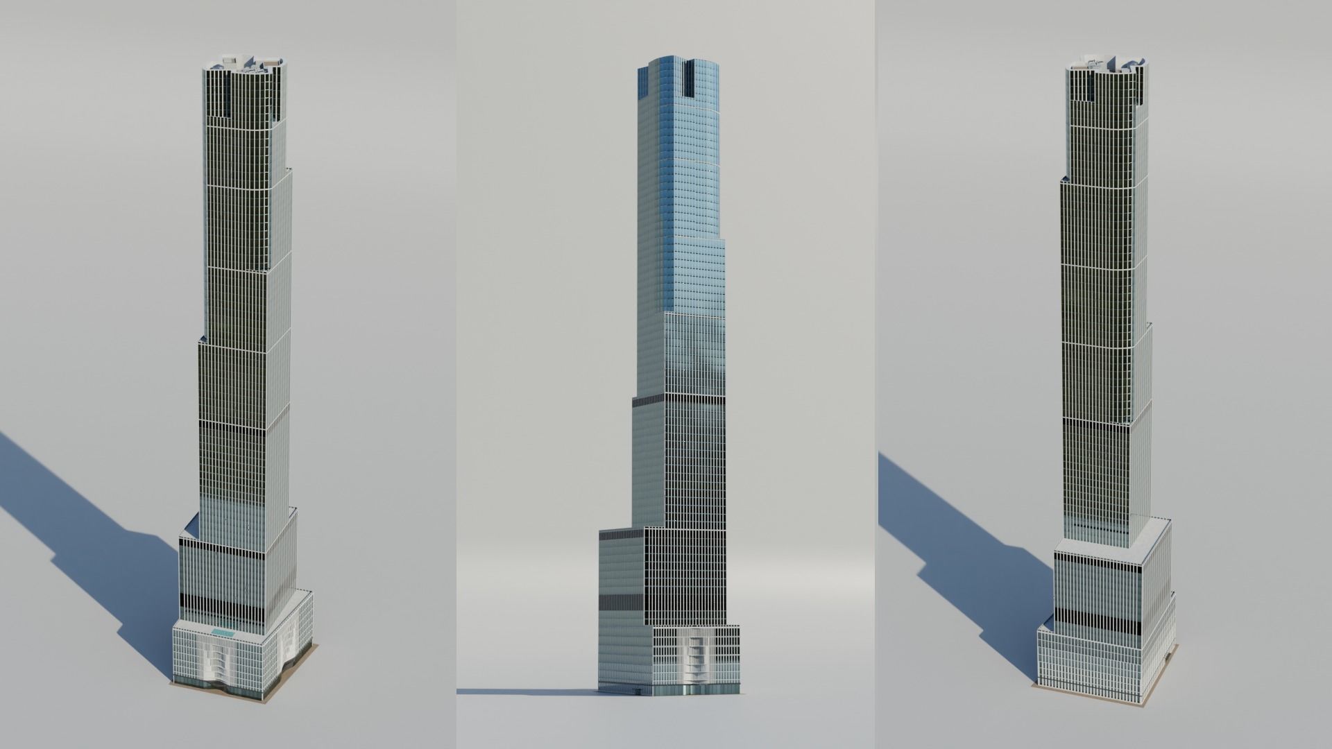 NYC Tall Skyscrapers v2 Low-poly 3D model_20
