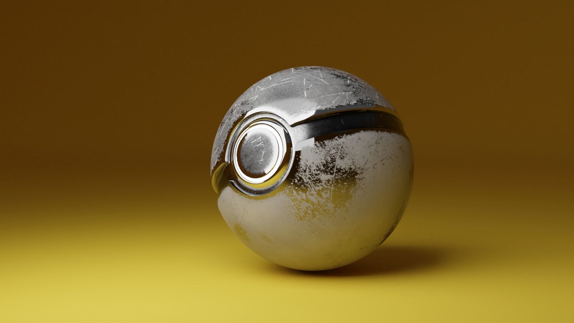Pokeball 3D model_2
