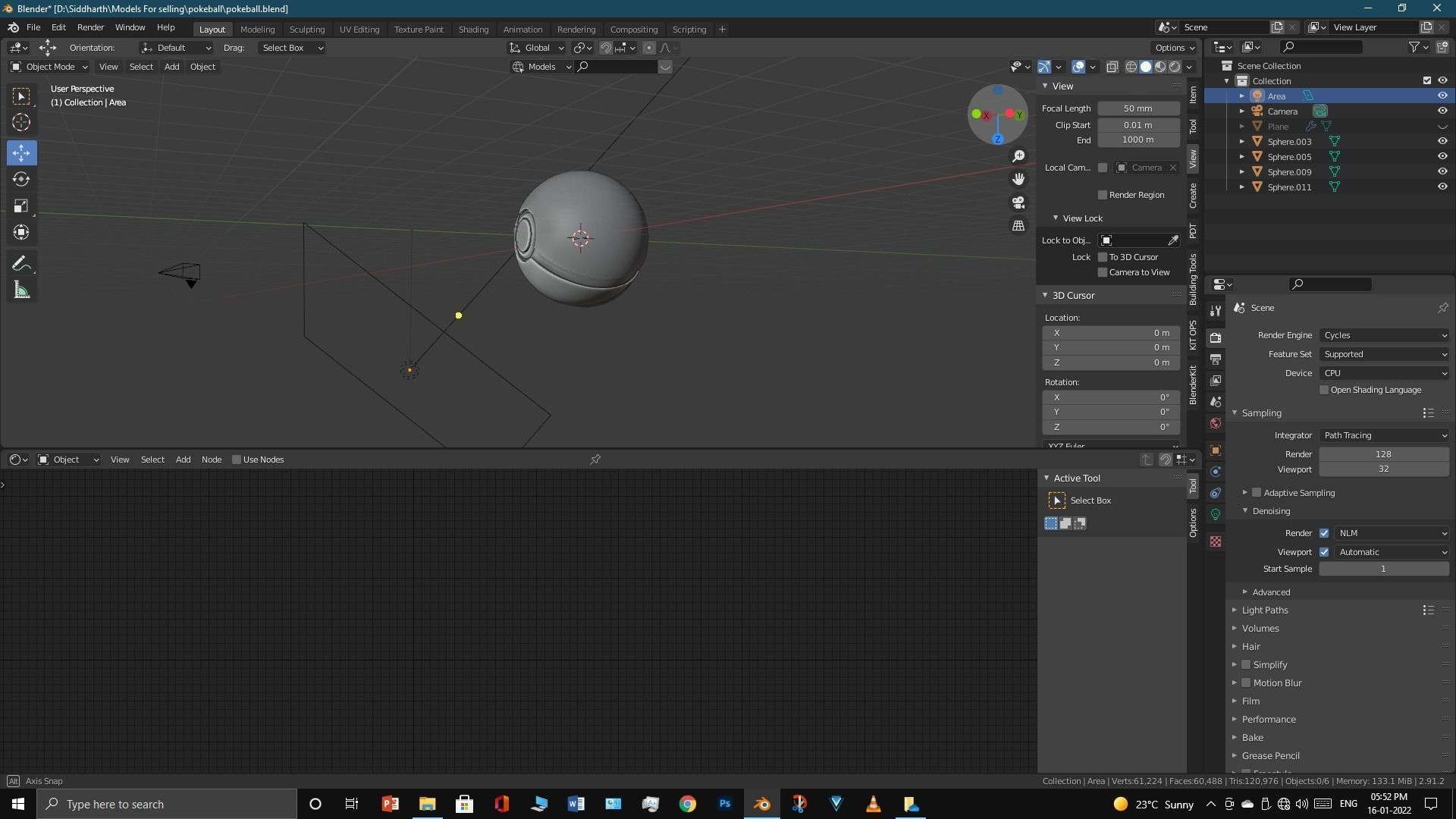 Pokeball 3D model_20