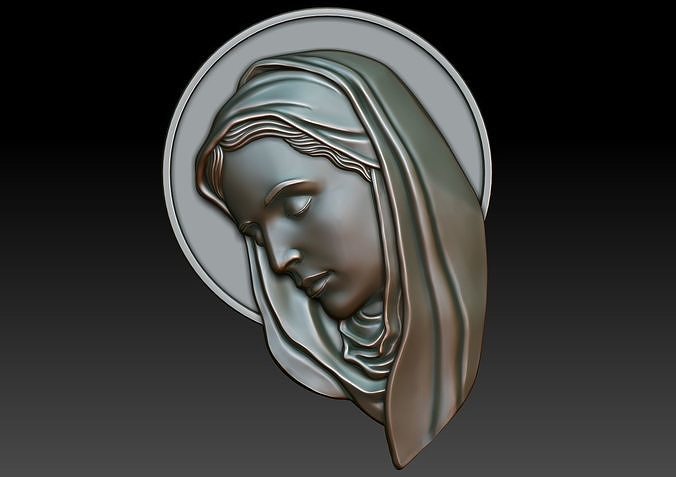Virgin Mary 6 3D print model