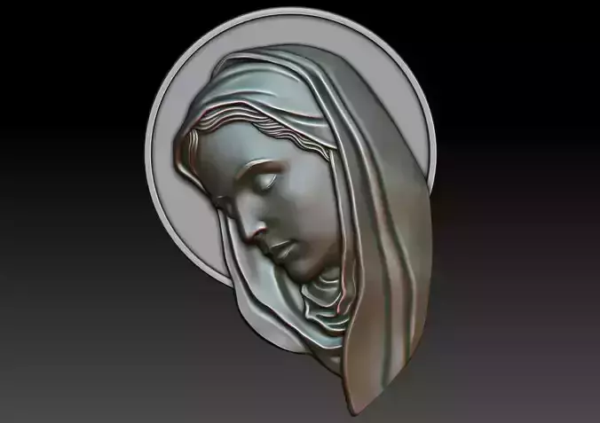 Virgin Mary 6 3D print model