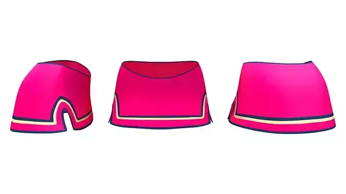 Double Slit Superhero Mini Skirt