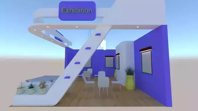 Modern exhibition stall 