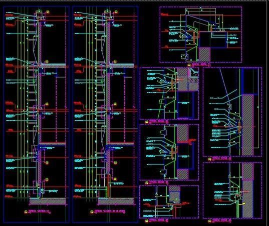GRC cladding fixation details 3D model_1