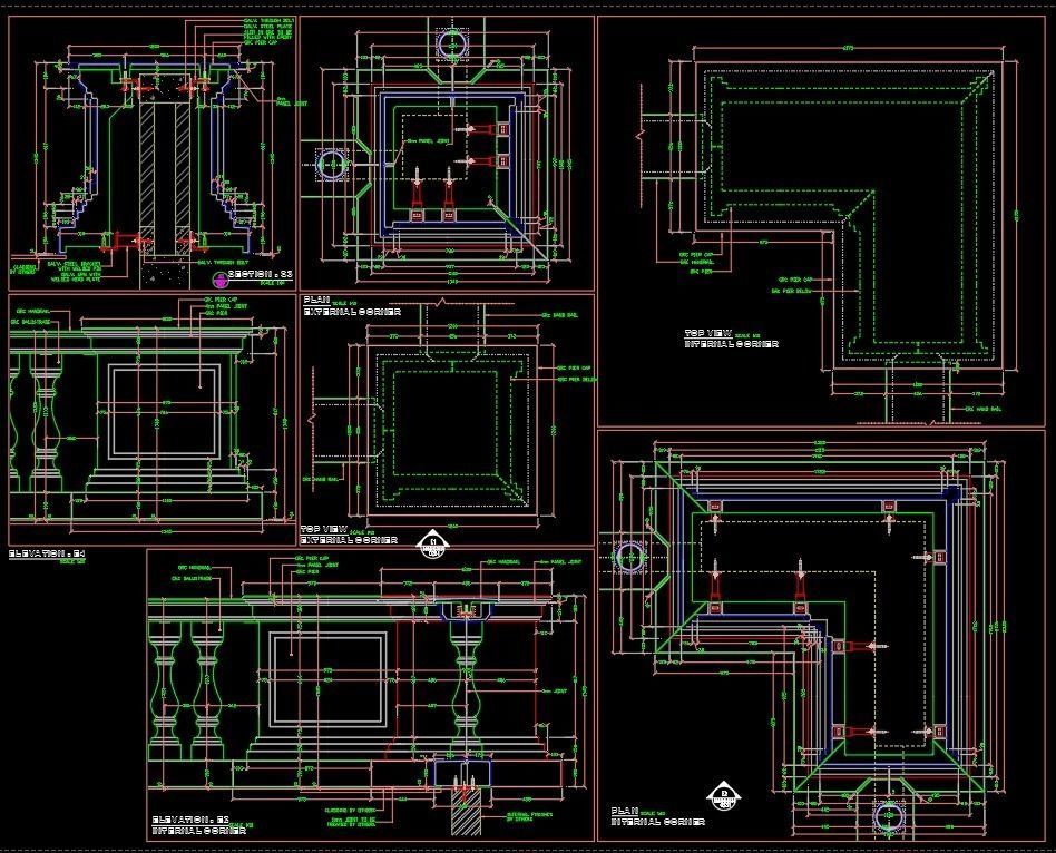 GRC cladding fixation details 3D model_3