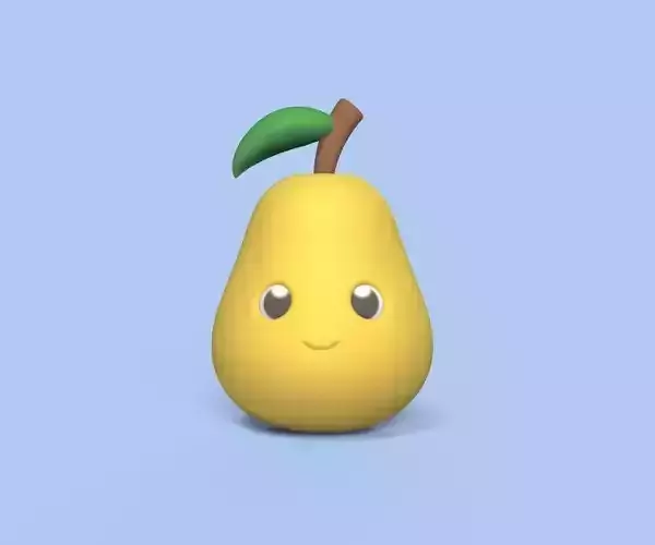 Cute Pear 3D print model Cute Pear 3D print model
