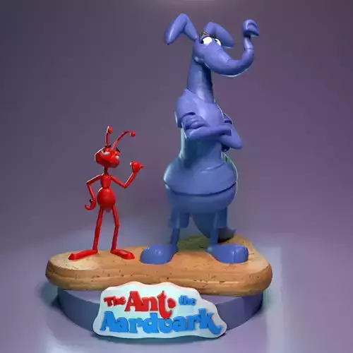 The Ant and The Aardvark  3D print model