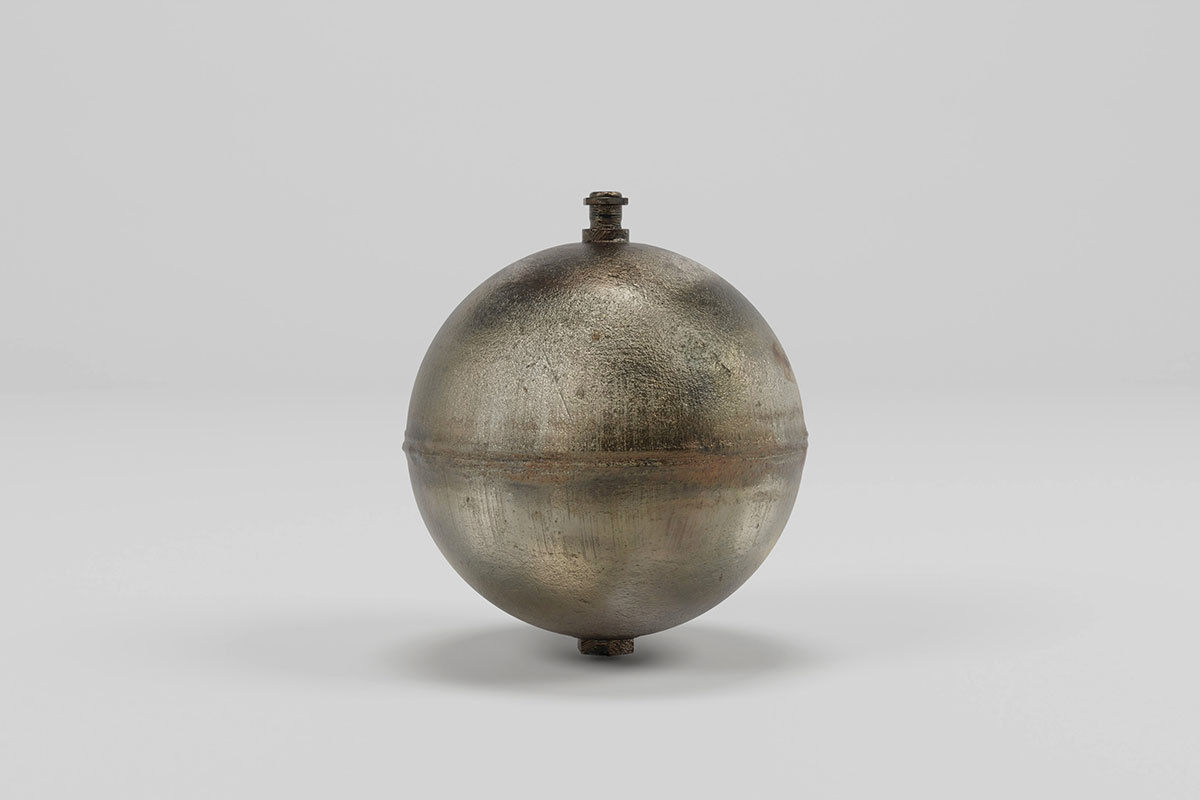 Metallic Ball Float air sphere compressor model 3D model_11