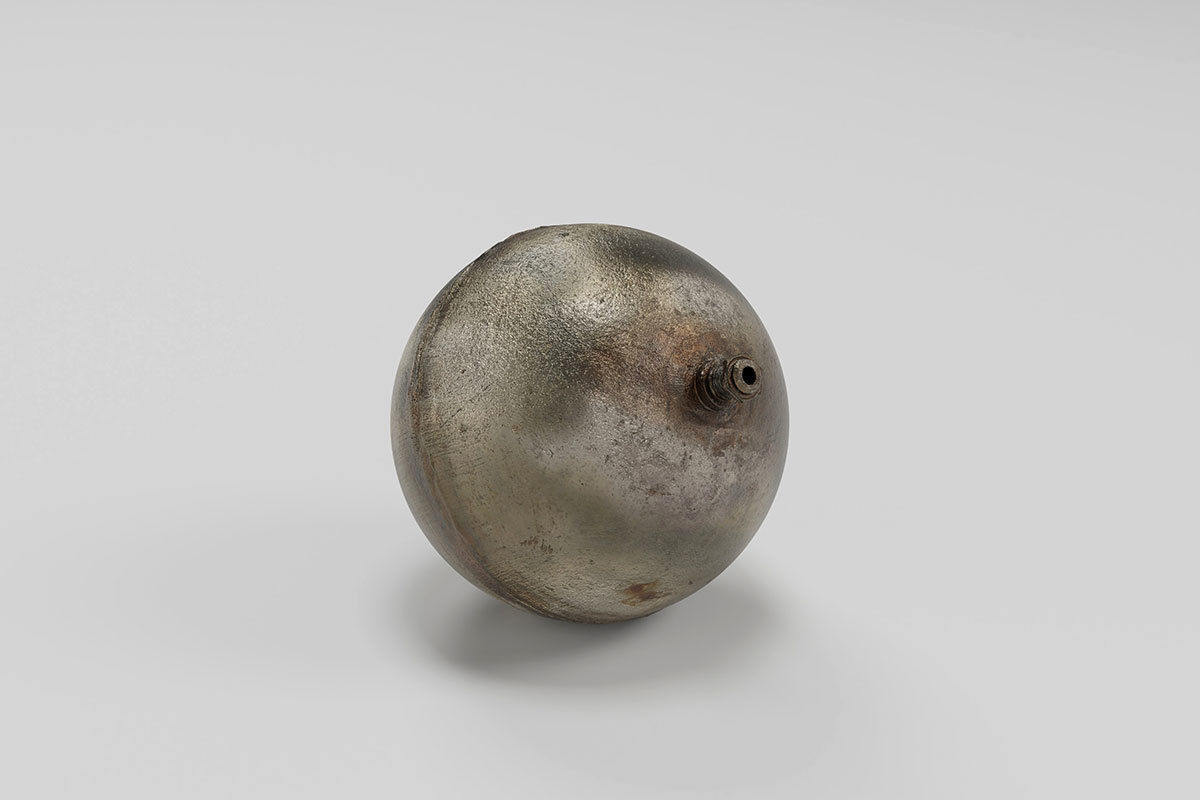 Metallic Ball Float air sphere compressor model 3D model_12