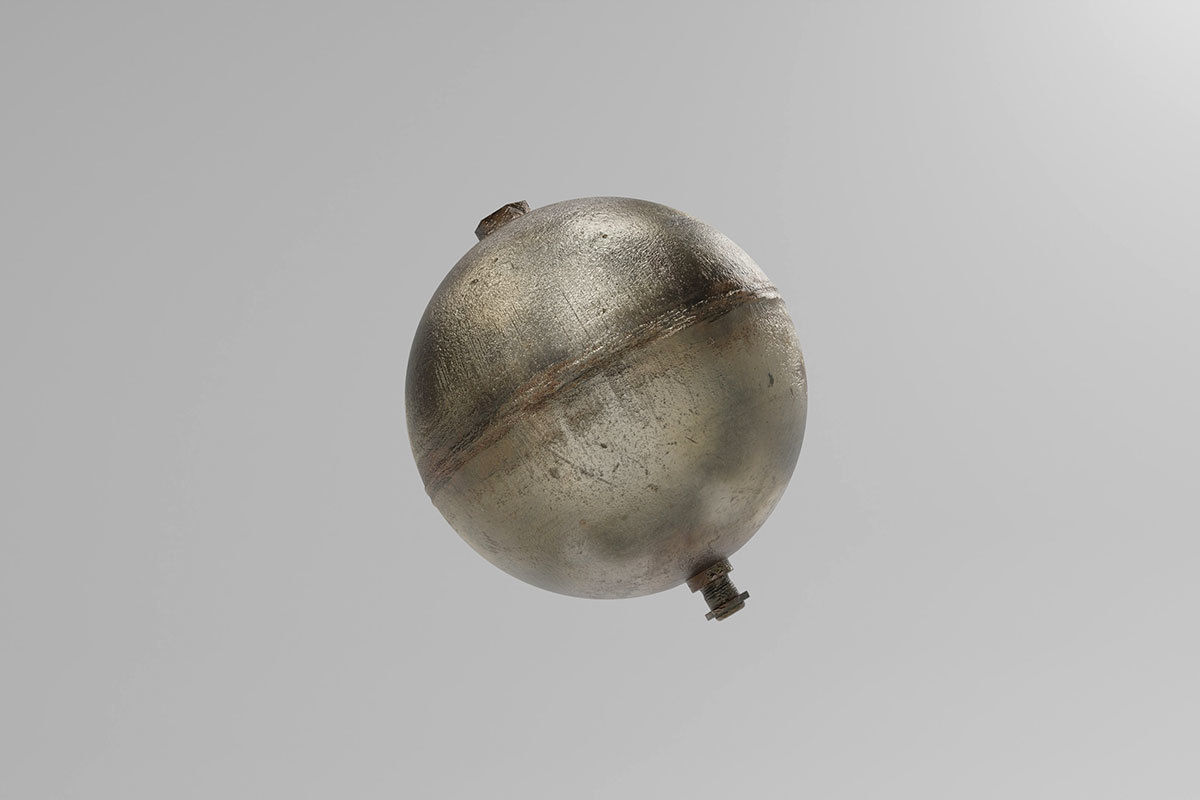 Metallic Ball Float air sphere compressor model 3D model_3