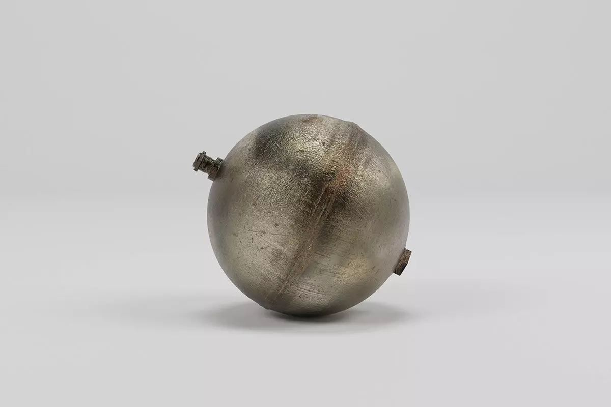 Metallic Ball Float air sphere compressor model 3D model_0