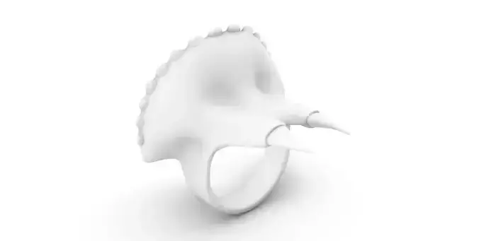 Triceratops Ring  3D print model