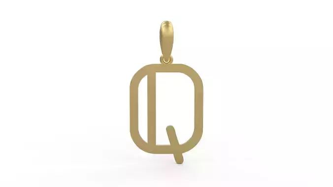 Initial Letters Pendant tuman holiday Q