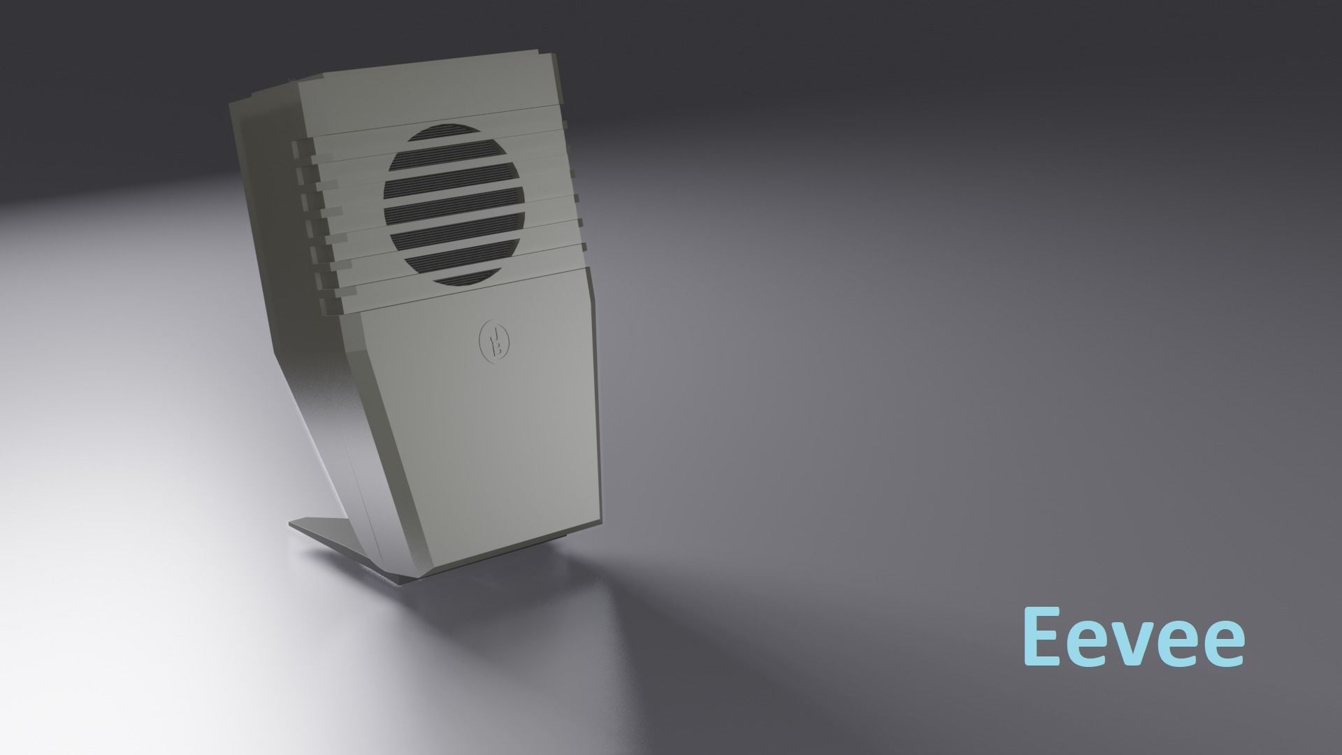 vintage tape recorder microphone from GDR Low-poly 3D model_9