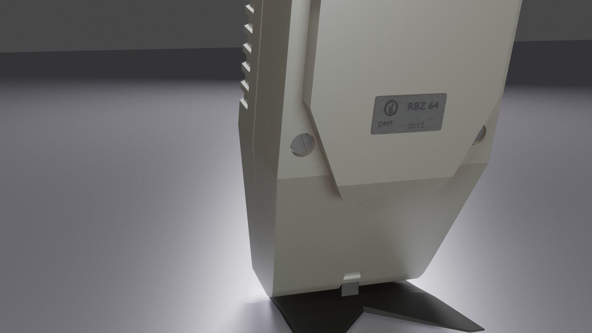 vintage tape recorder microphone from GDR Low-poly 3D model_3