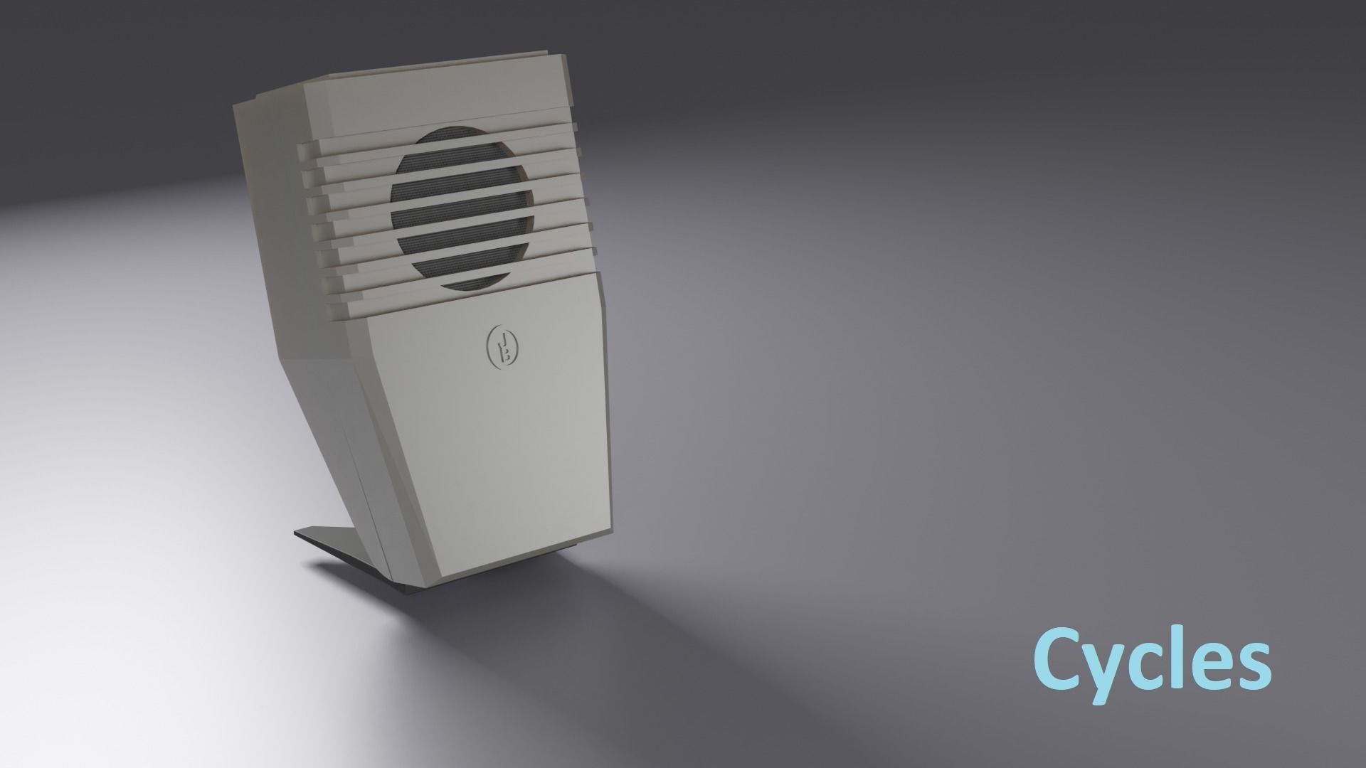 vintage tape recorder microphone from GDR Low-poly 3D model_10
