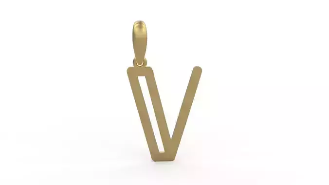 Initial Letters Pendant tuman holiday V