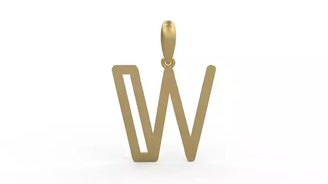 Initial Letters Pendant tuman holiday W