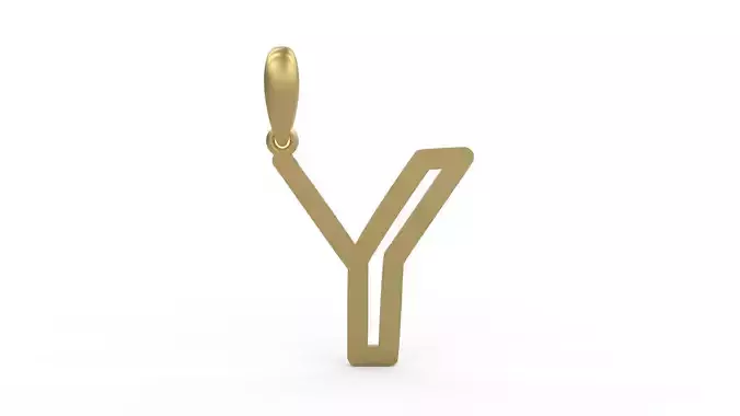 Initial Letters Pendant tuman holiday Y