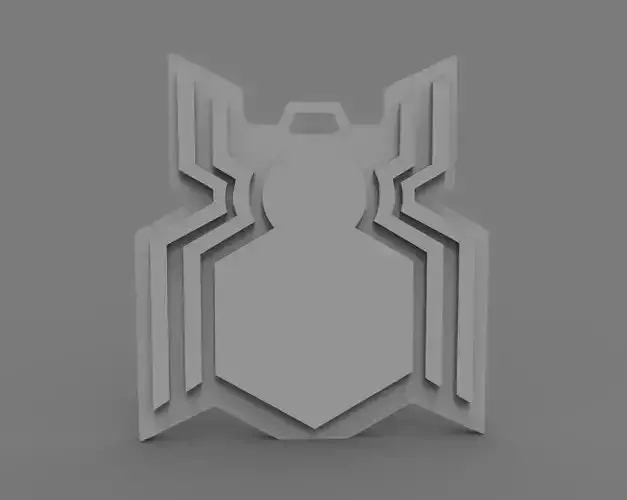 Spiderman  Homecoming Symbol 3D Printable Keychain